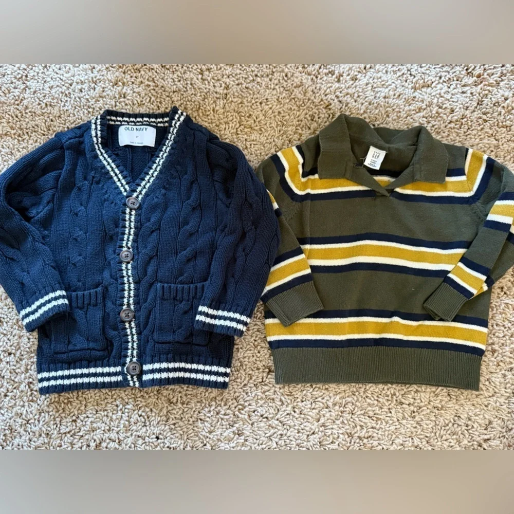 Old Navy/Gap Kids Bundle of Swrater, Button Downs, Sweatshirt